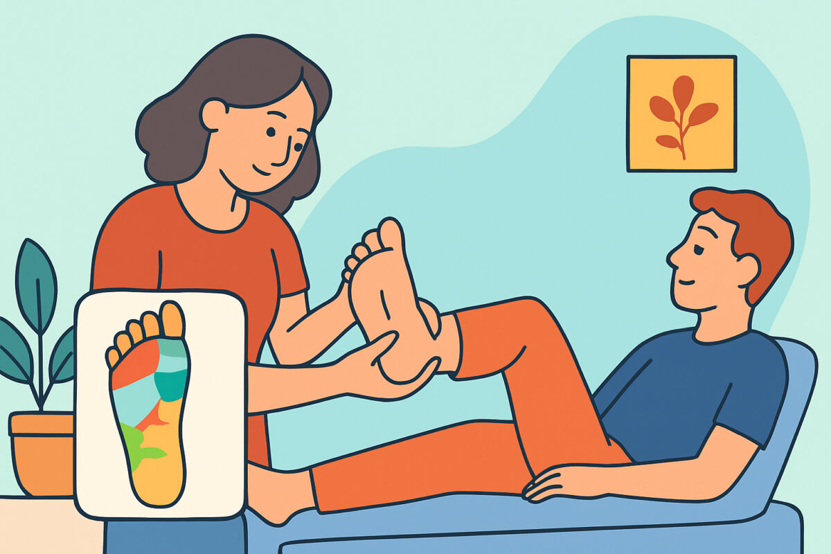 Vyöhyketerapia – jalkojen vyöhykkeet ja yleinen idea